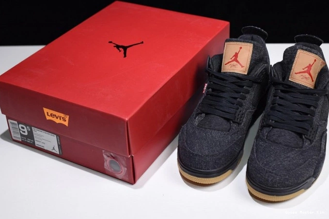 Levi's AO2571-001 x Air Jordan 4 'black' 0813